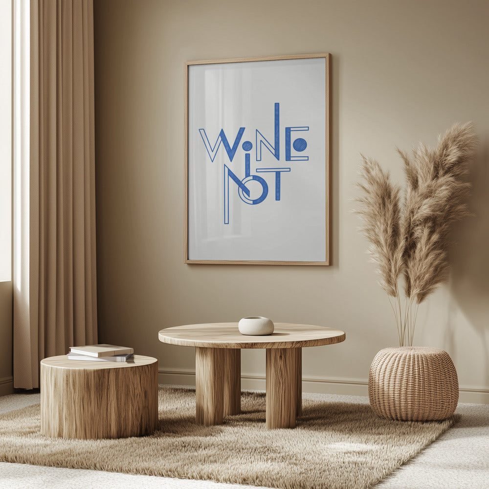 Vin Inte handritad text och citat | Poster