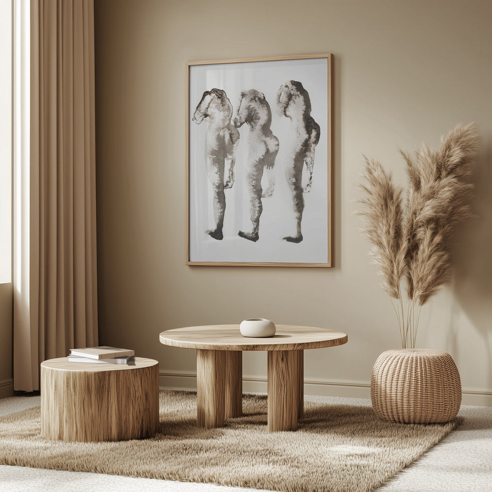 Figure Study 3x (nach Muybridge) | Poster