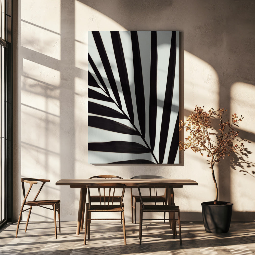 Feuille de palmier graphique_1 | Tableaux sur Toile