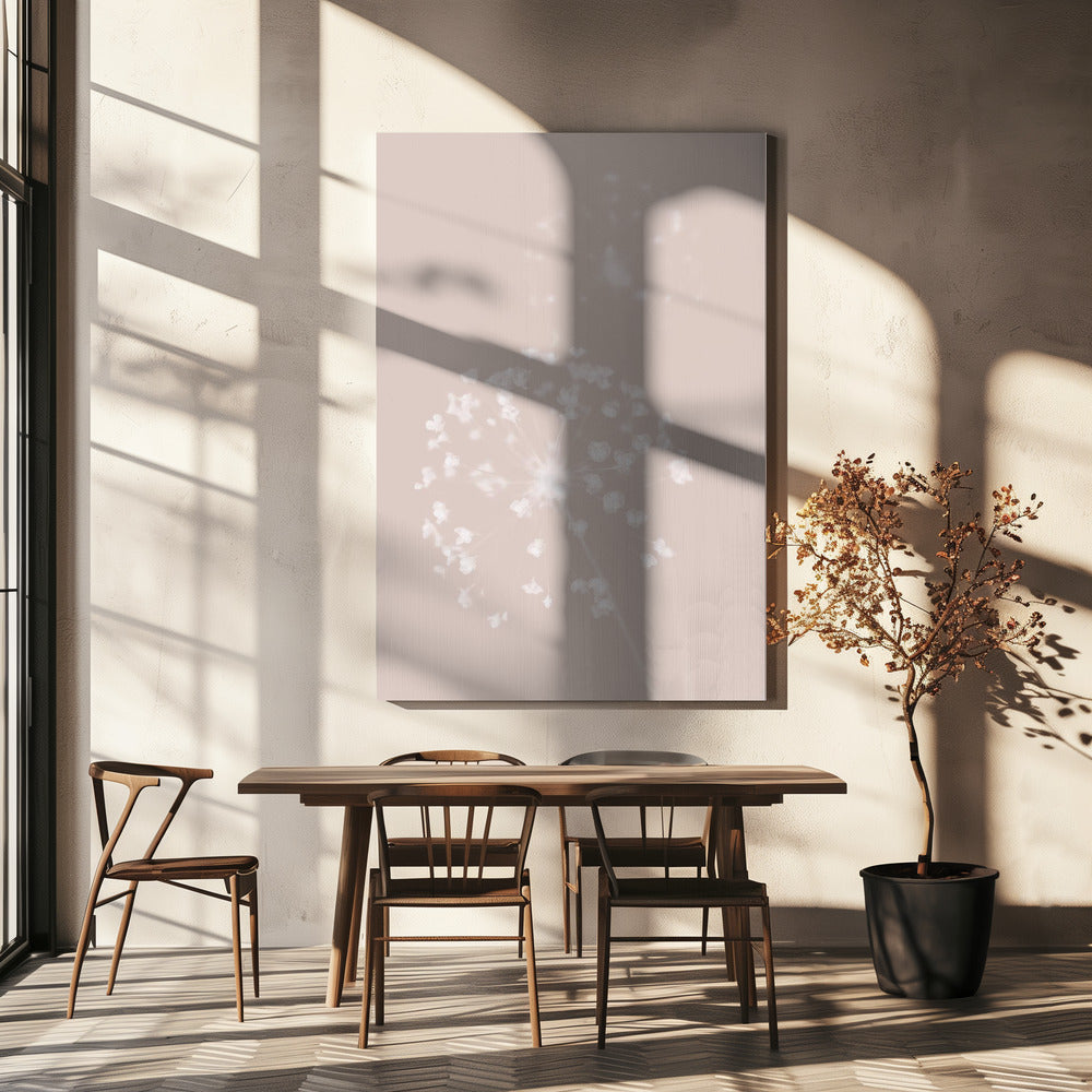 Torkade blommor rosa | Canvas