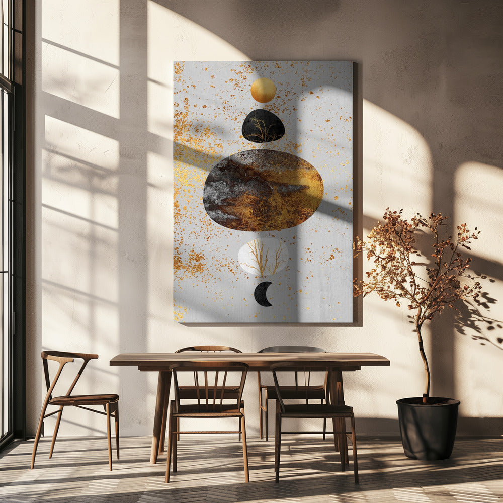 Zon en maan | Canvasprints
