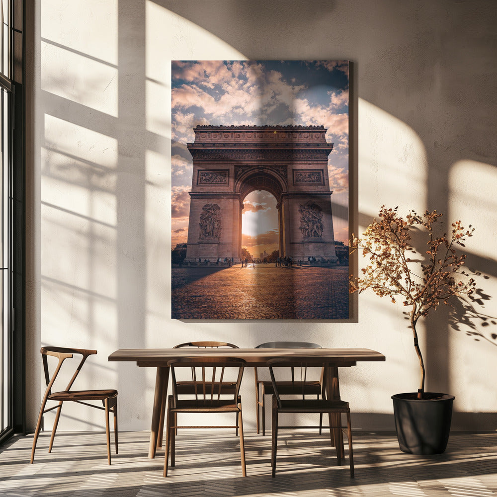 Golden Arc of Paris | Canvas