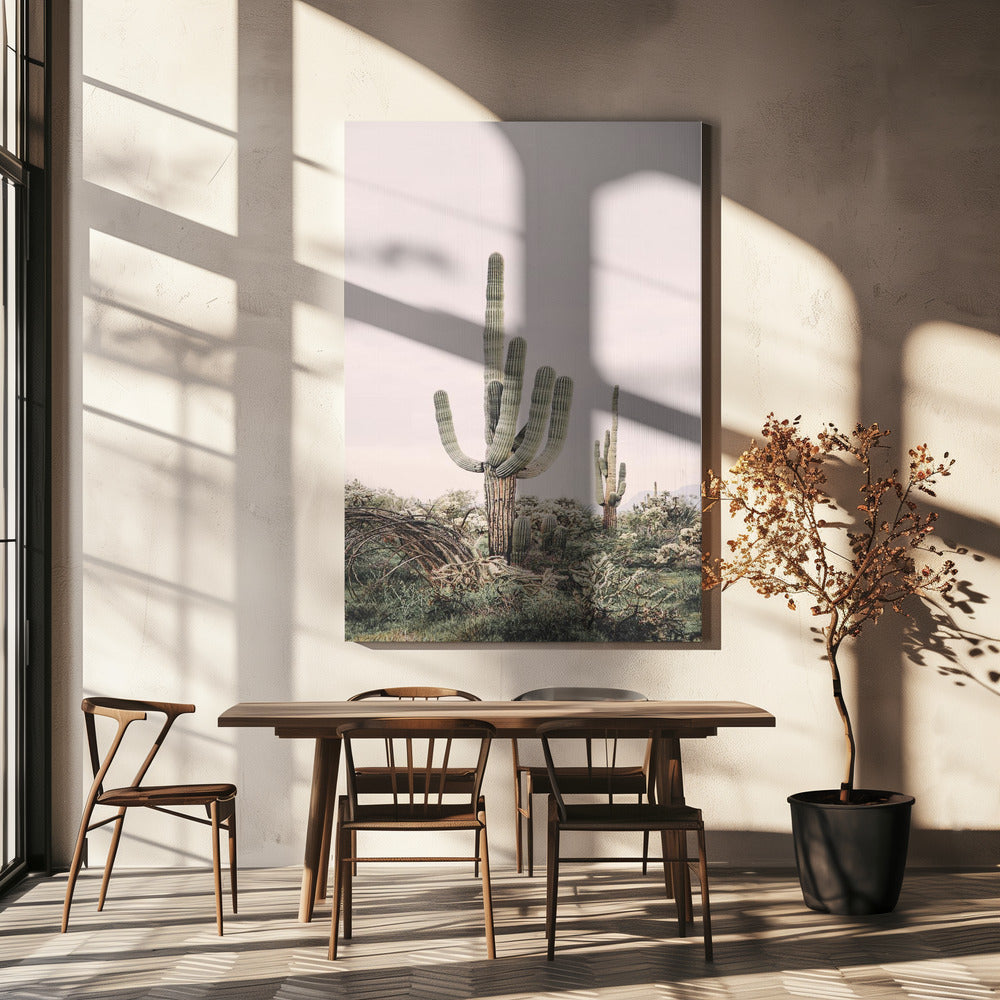 Roze Saguaro | Canvasprints
