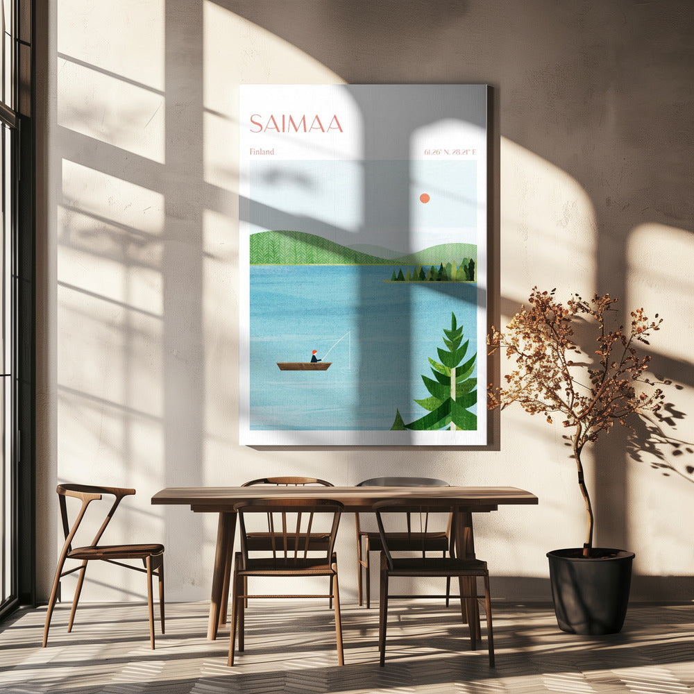 Jezioro Saimaa, Finlandia | Wydruki na łótnie