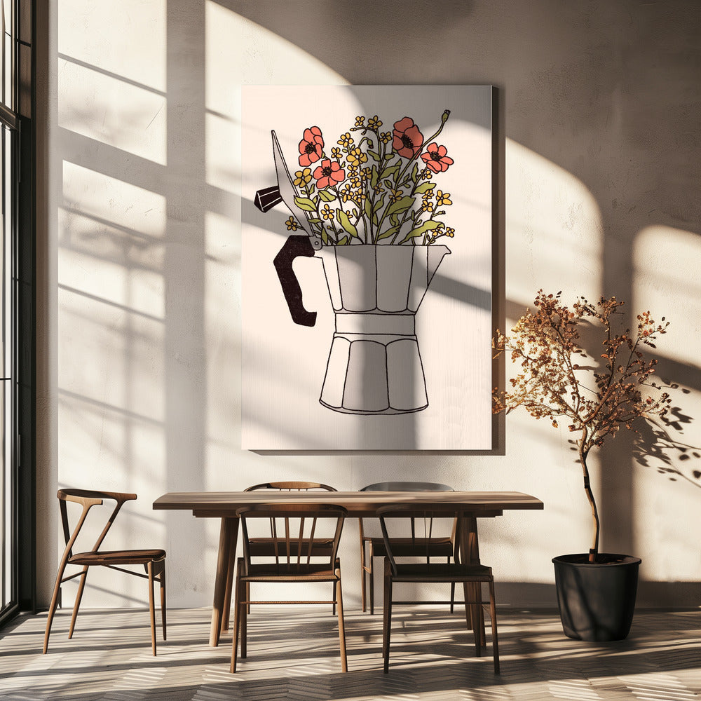 Moka Flowers | Canvas