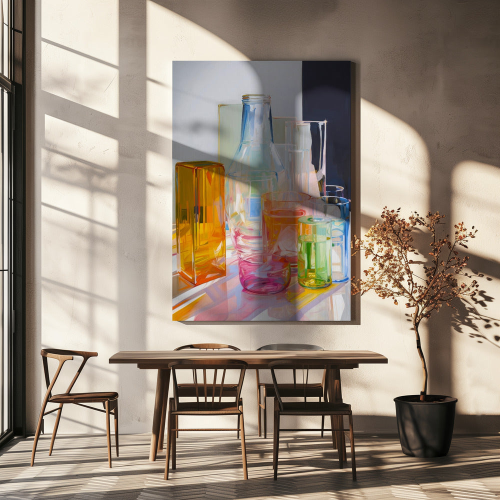 Nature morte au néon n°1 | Tableaux sur Toile