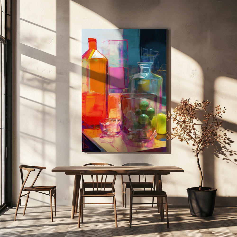 Nature morte au néon n° 2 | Tableaux sur Toile