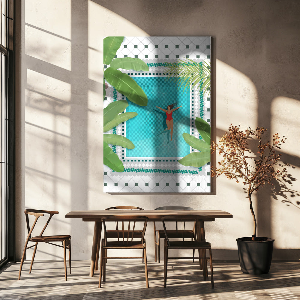 Riad Zwembad | Canvasprints