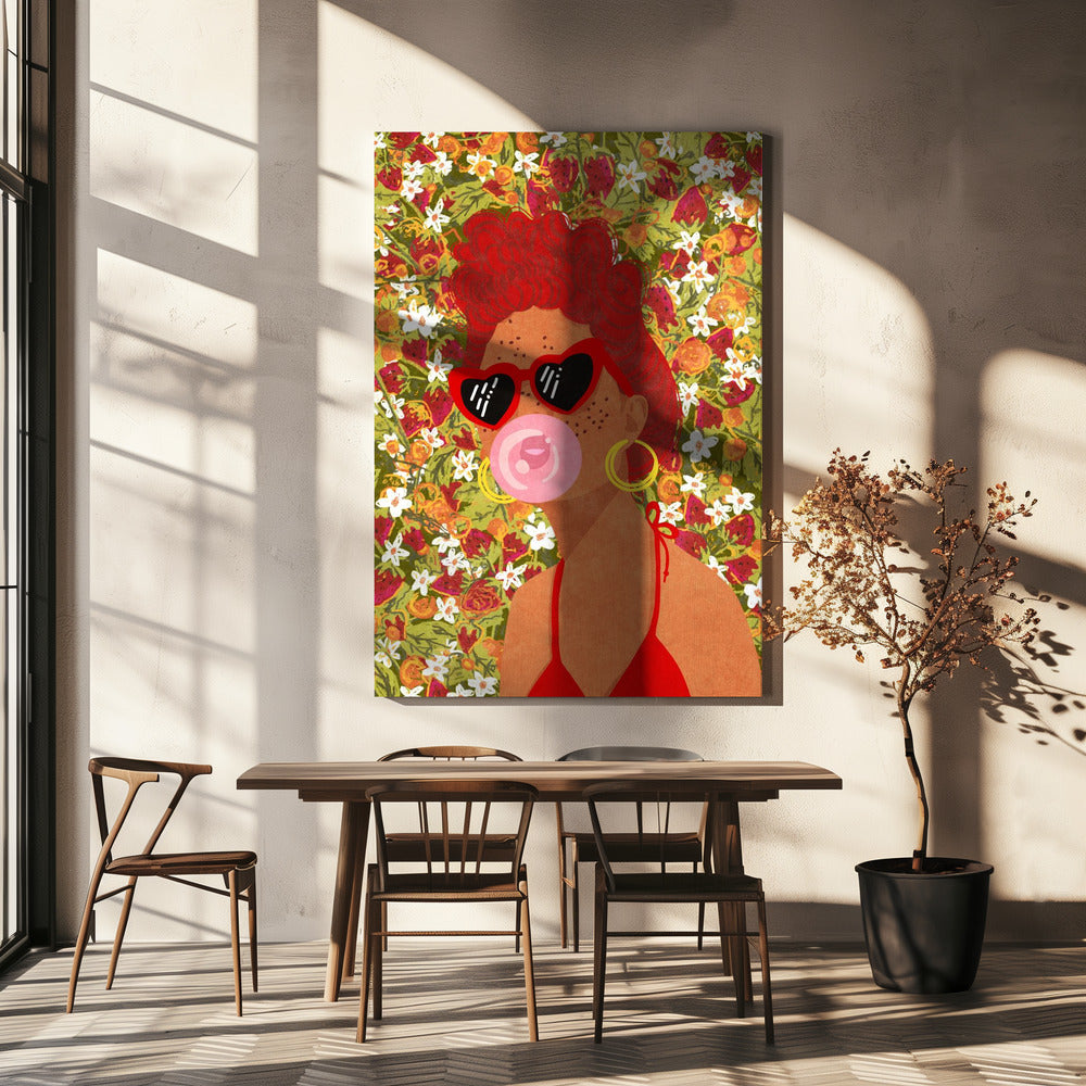 Strawbeery Lady | Canvas