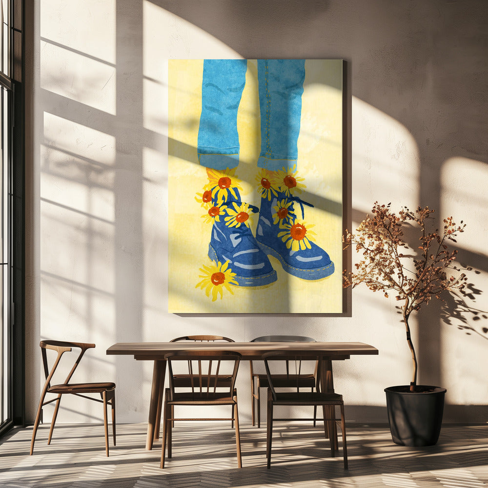 Promenade des tournesols | Tableaux sur Toile
