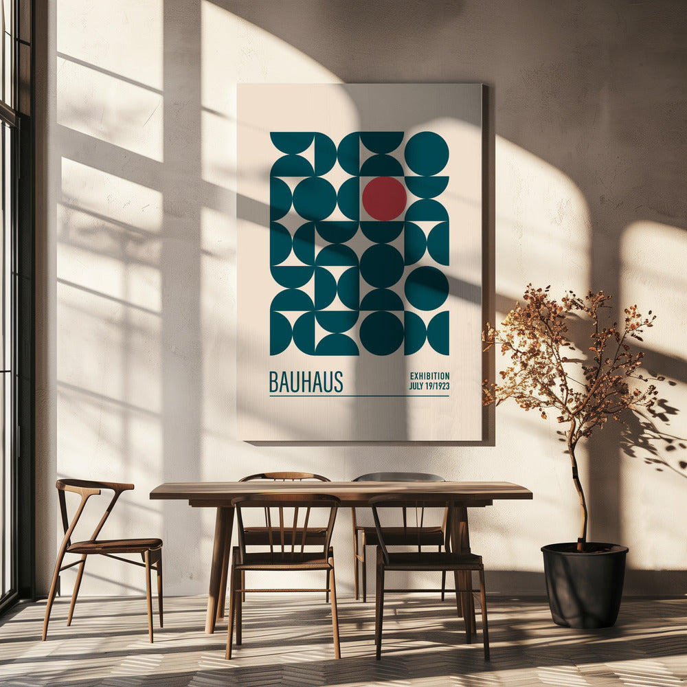 Sfere blu Bauhaus | Stampe su Tela