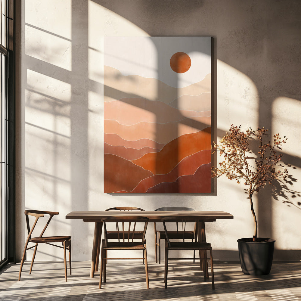 Sonnenaufgang in der Wüste | Leinwand-Bilder