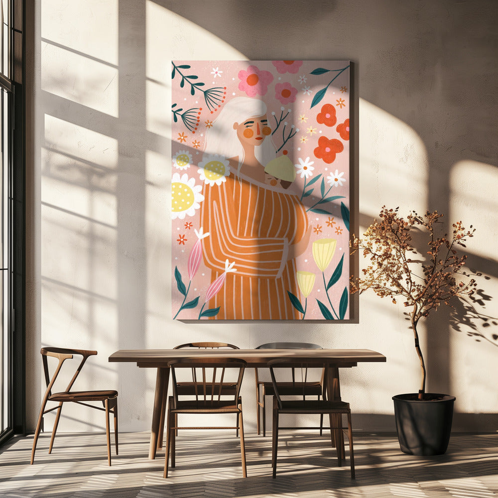 Bloesem Omhelzing | Canvasprints