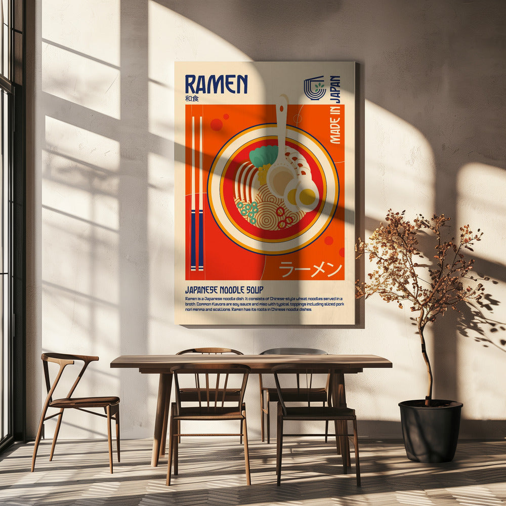 Ramen Japanischer Essensdruck | Leinwand-Bilder
