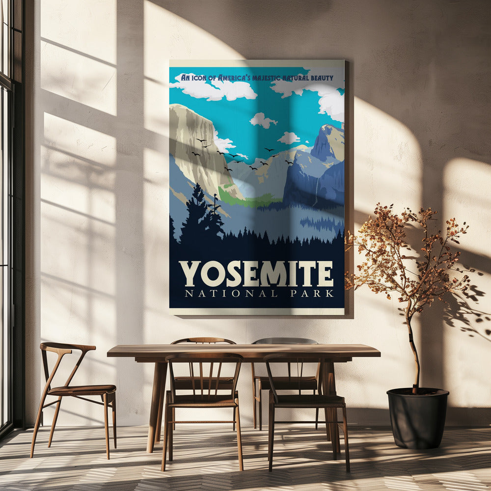 Rejsetryk fra Yosemite Nationalpark | Lærredsbilleder