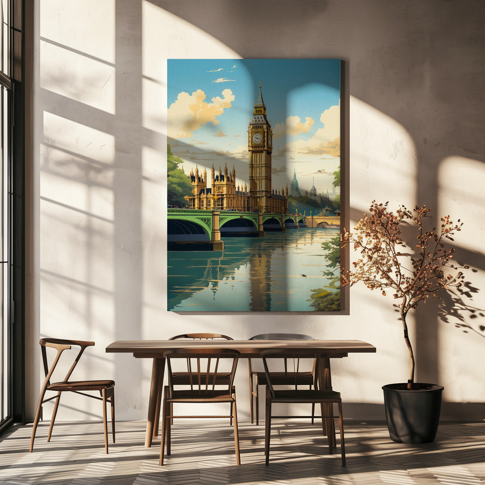 Vista di Londra | Stampe su Tela