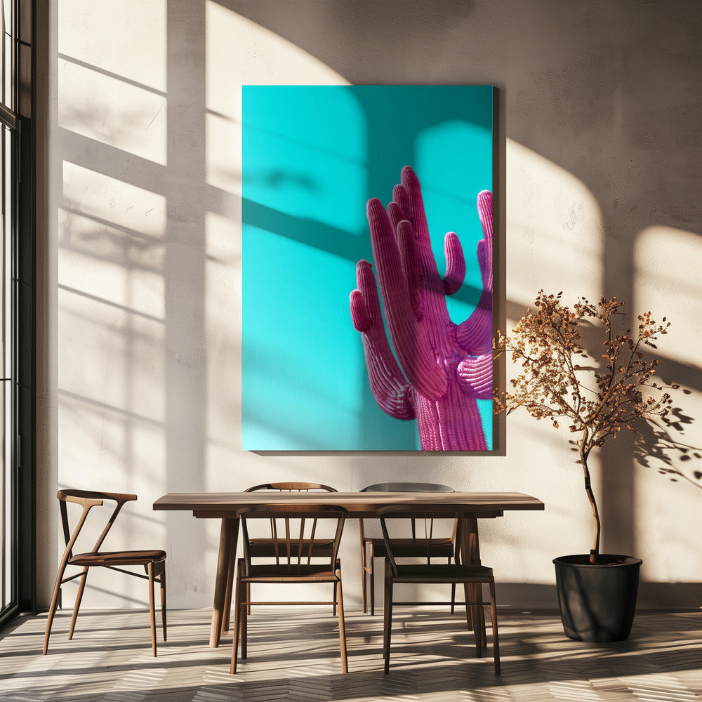 Saguaro rose magenta | Tableaux sur Toile