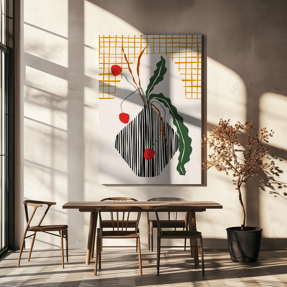 Midcentury Ikebana Light | Canvas
