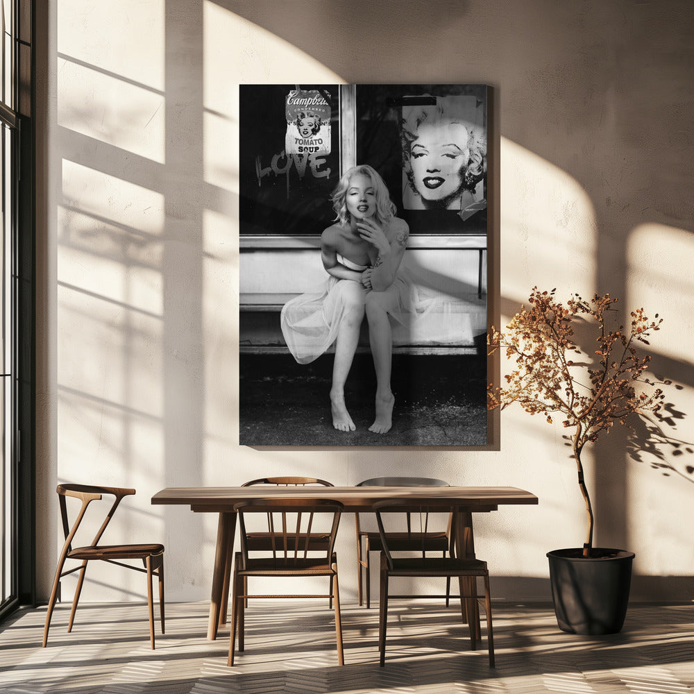 Neue Marilyn BW | Leinwand-Bilder