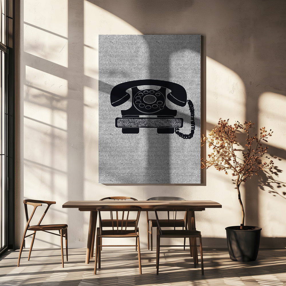 Vintage vridtelefon | Canvas