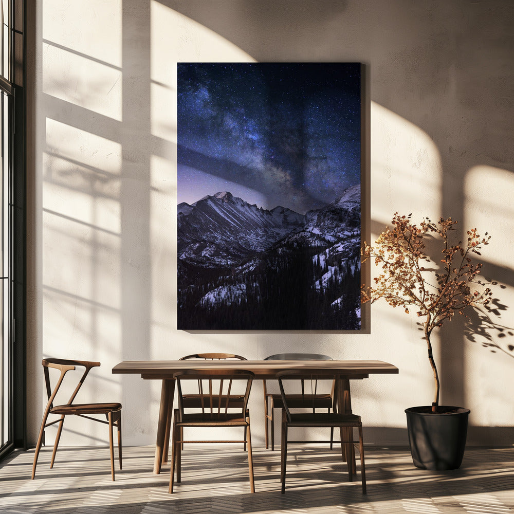 Droga Mleczna nad Longs Peak | Wydruki na łótnie