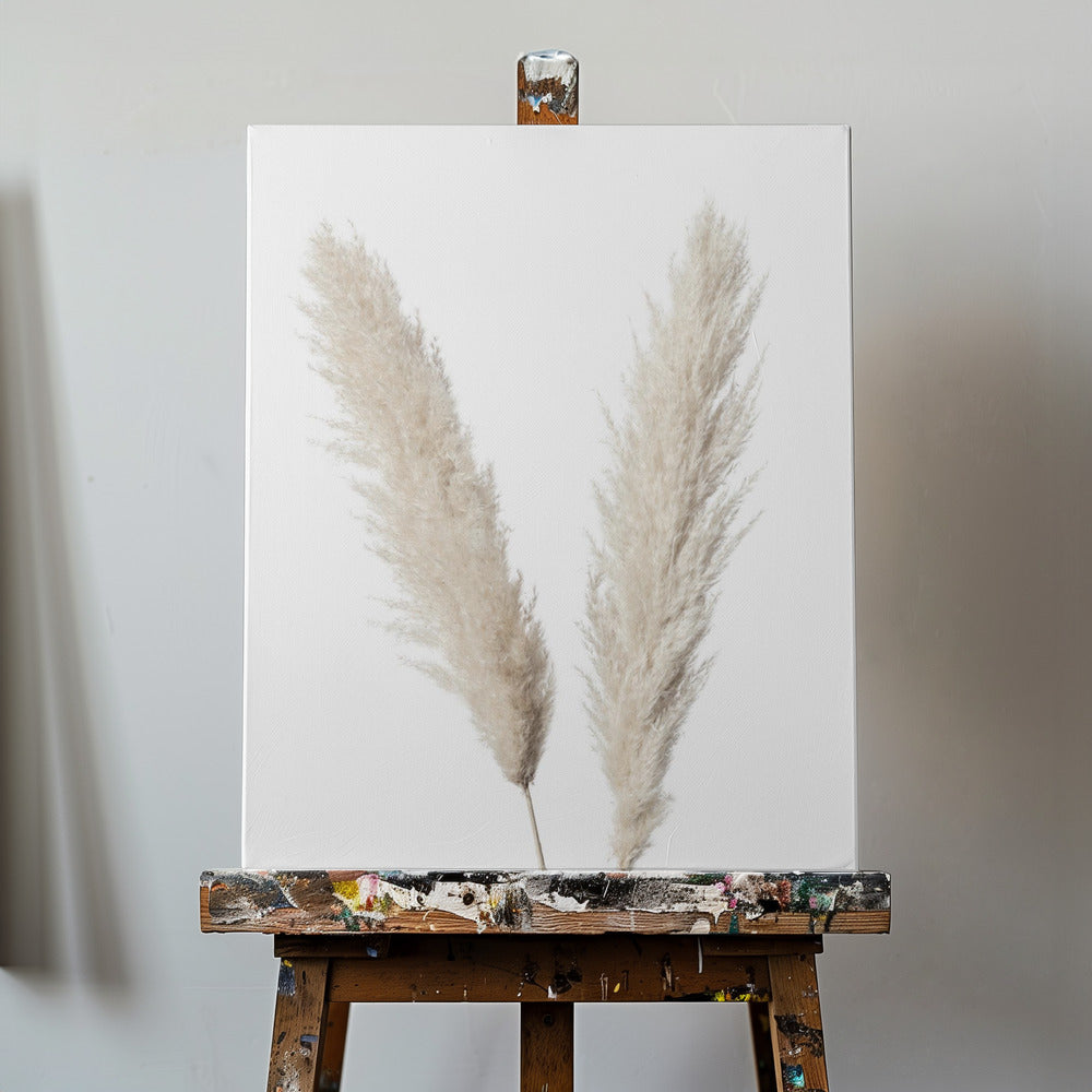 Pampas Hvid | Lærredsbilleder