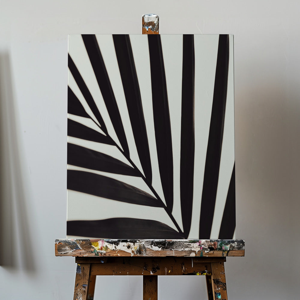 Feuille de palmier graphique_1 | Tableaux sur Toile