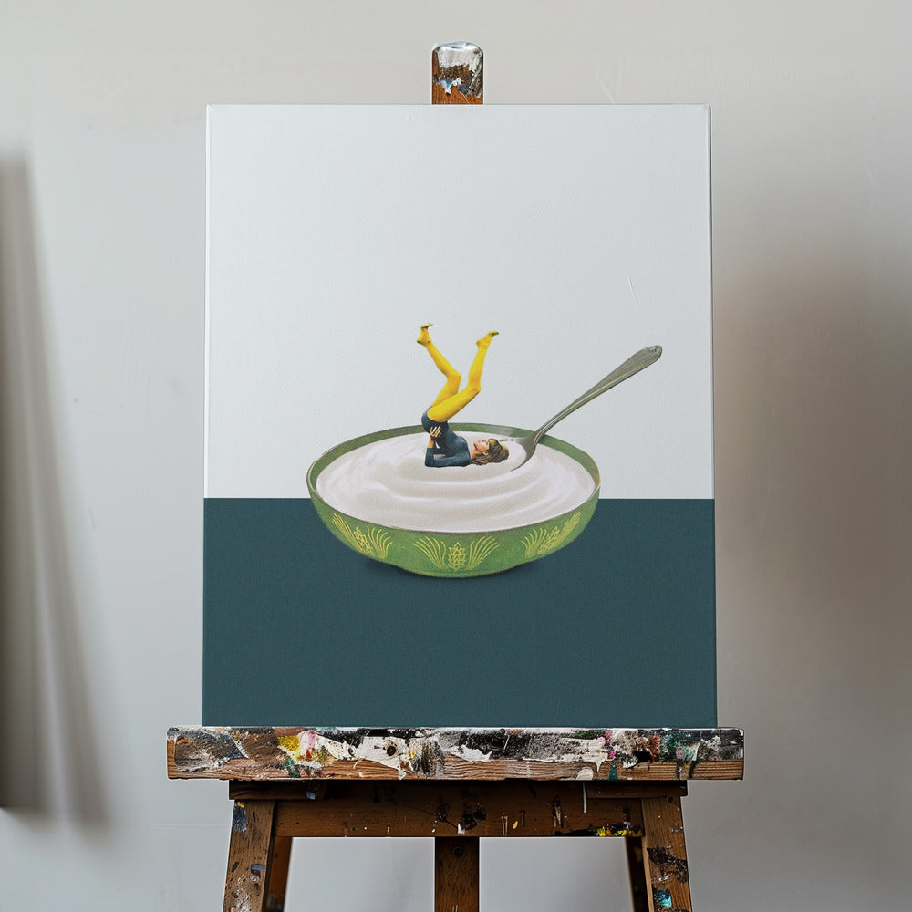 Yoga in my yogurt | Canvas