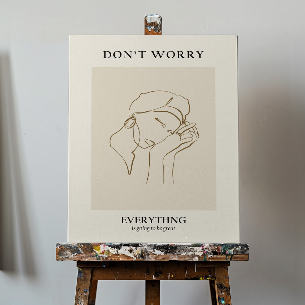 Nowoczesny portret liniowy | Wydruki na łótnie