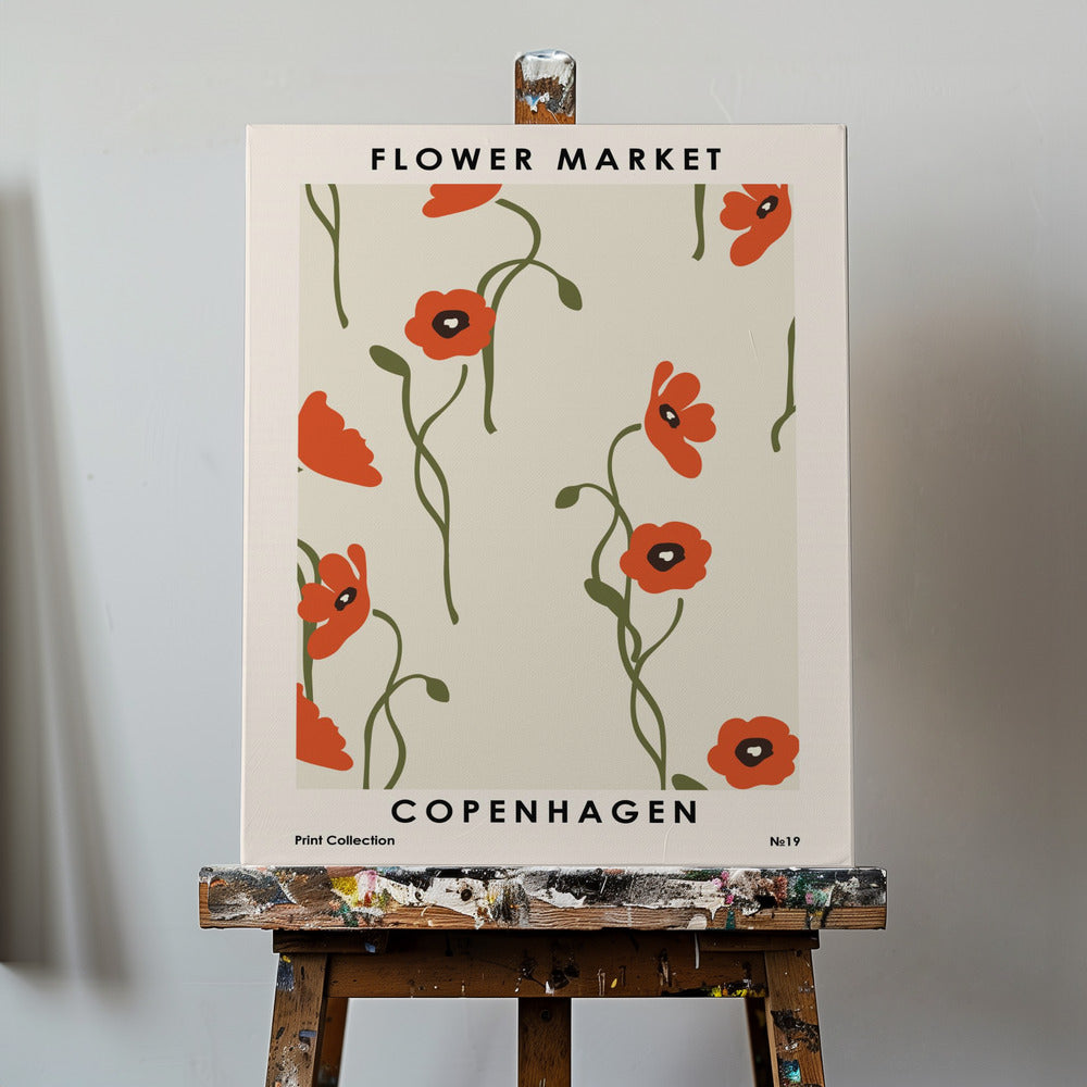 Mercato dei fiori di Copenaghen | Stampe su Tela