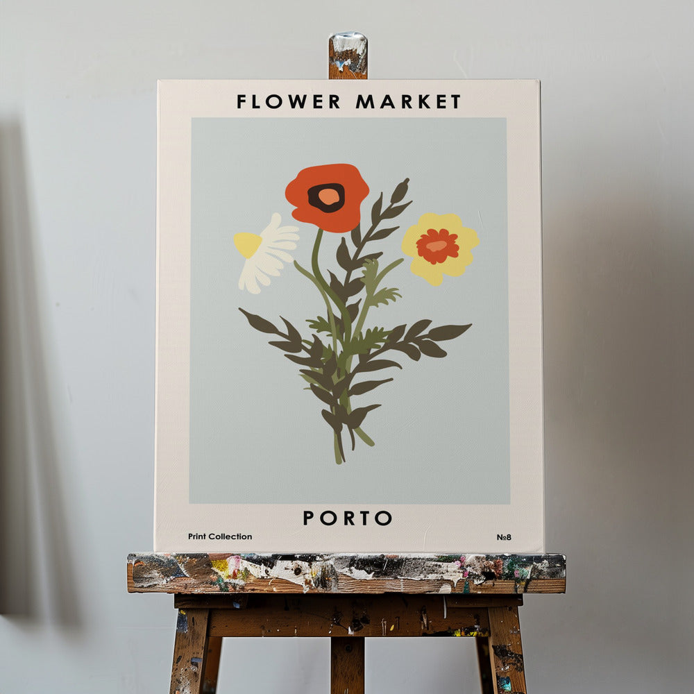 Flower Market Porto | Canvas