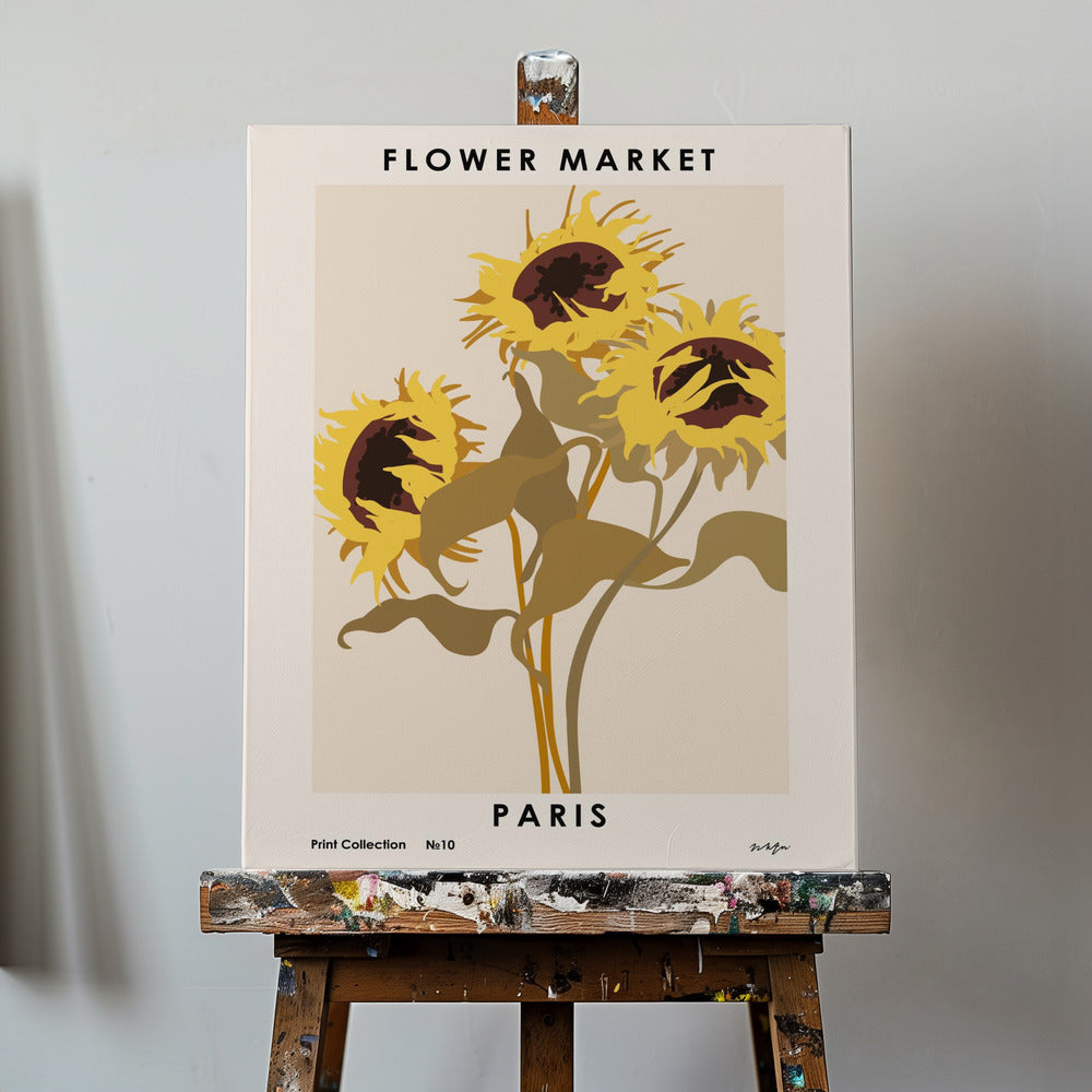 Mercato dei fiori. Parigi | Stampe su Tela