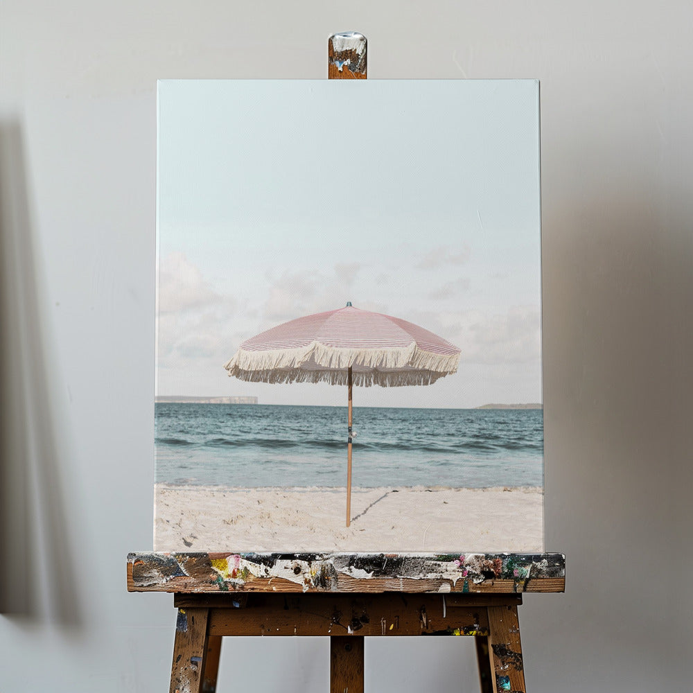 Pink Umbrella | Canvas