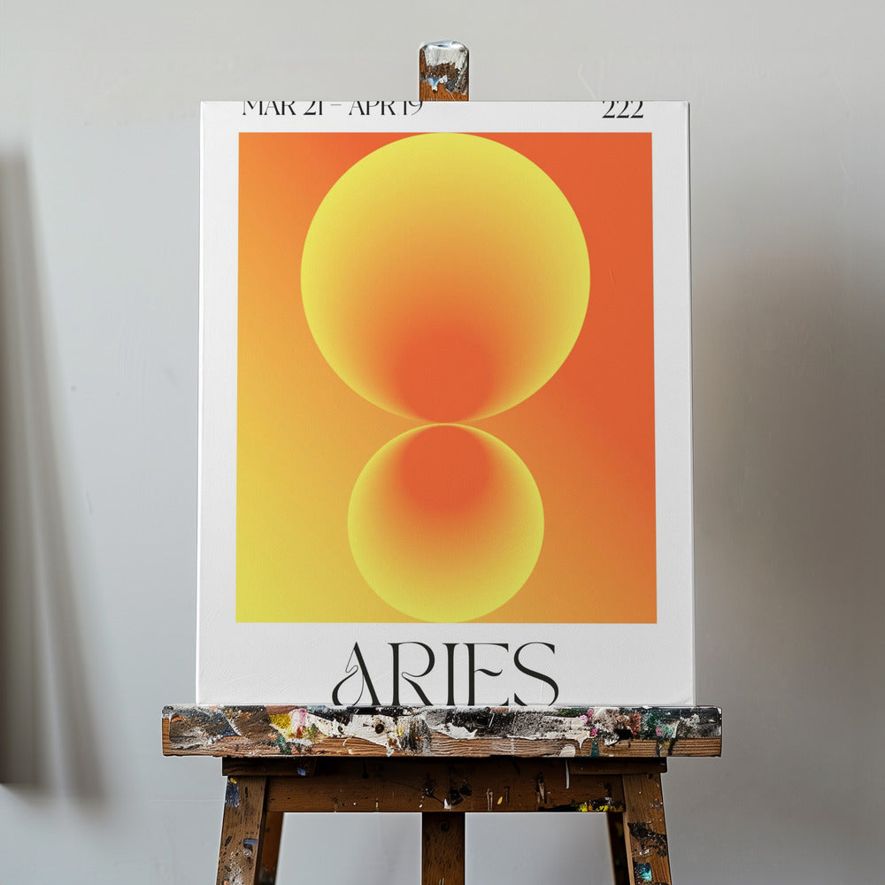 Gradientcirklar i orange nyanser | Canvas