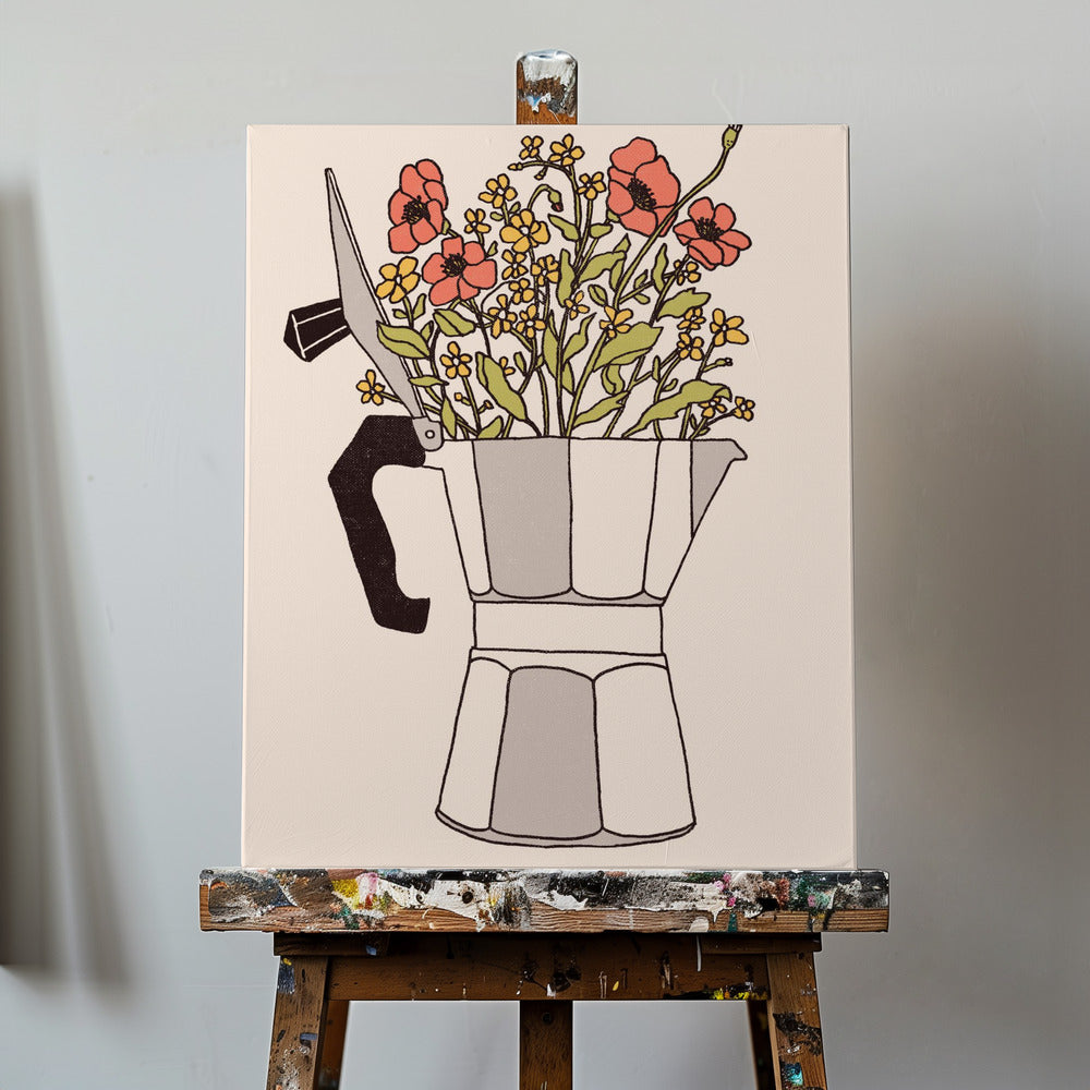 Moka Flowers | Canvas