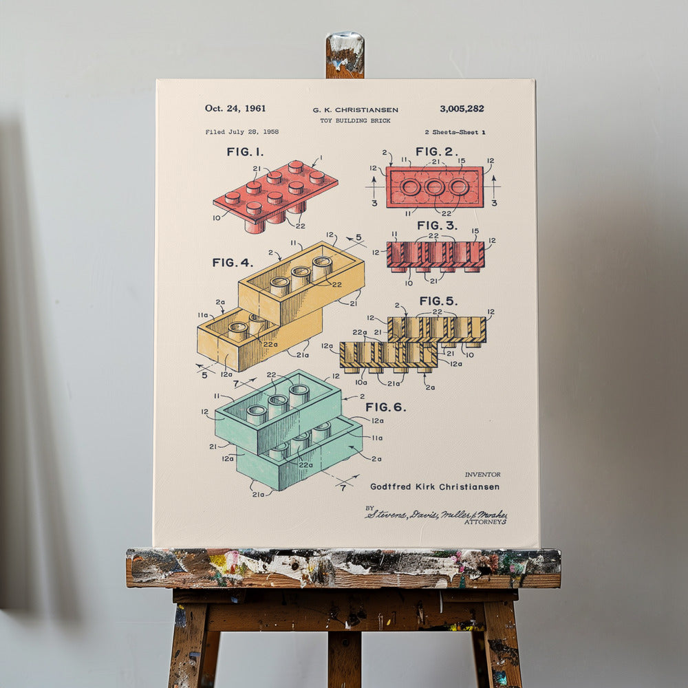 Lego-farger | Lerretsbilder