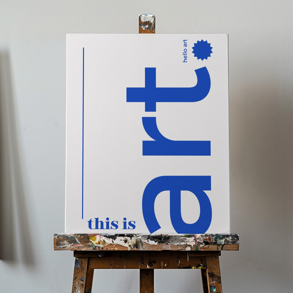 Bonjour la typographie audacieuse | Tableaux sur Toile