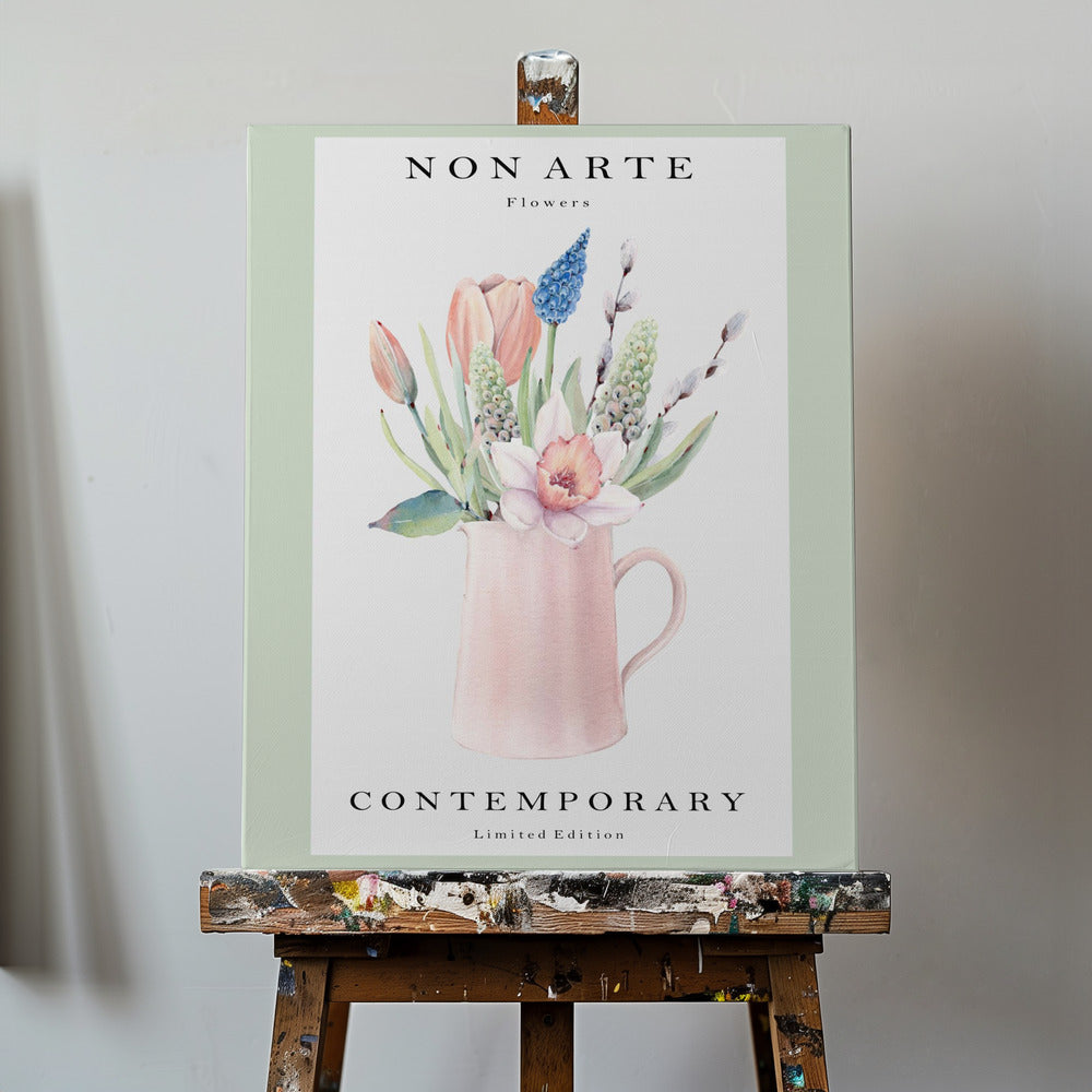 Inte konstgrön blomvas | Canvas