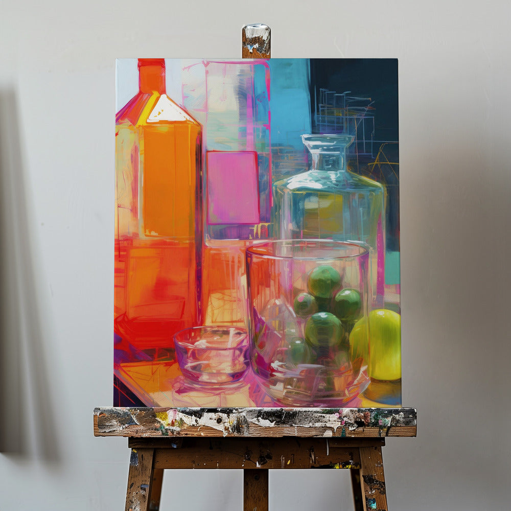Nature morte au néon n° 2 | Tableaux sur Toile
