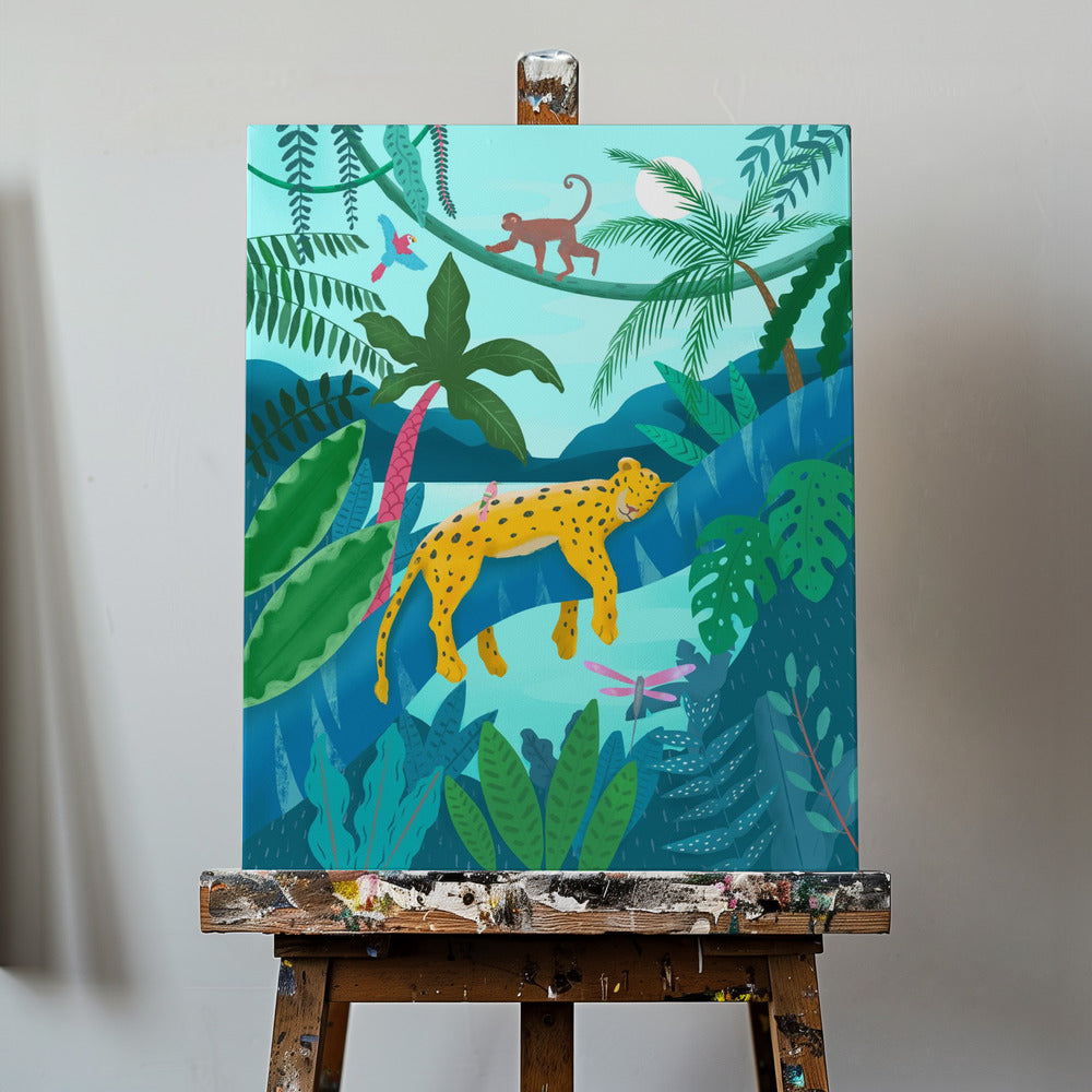 Jungleleopard | Lærredsbilleder