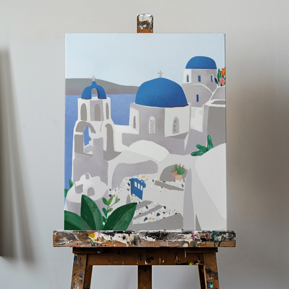 Isola di Santorini | Stampe su Tela