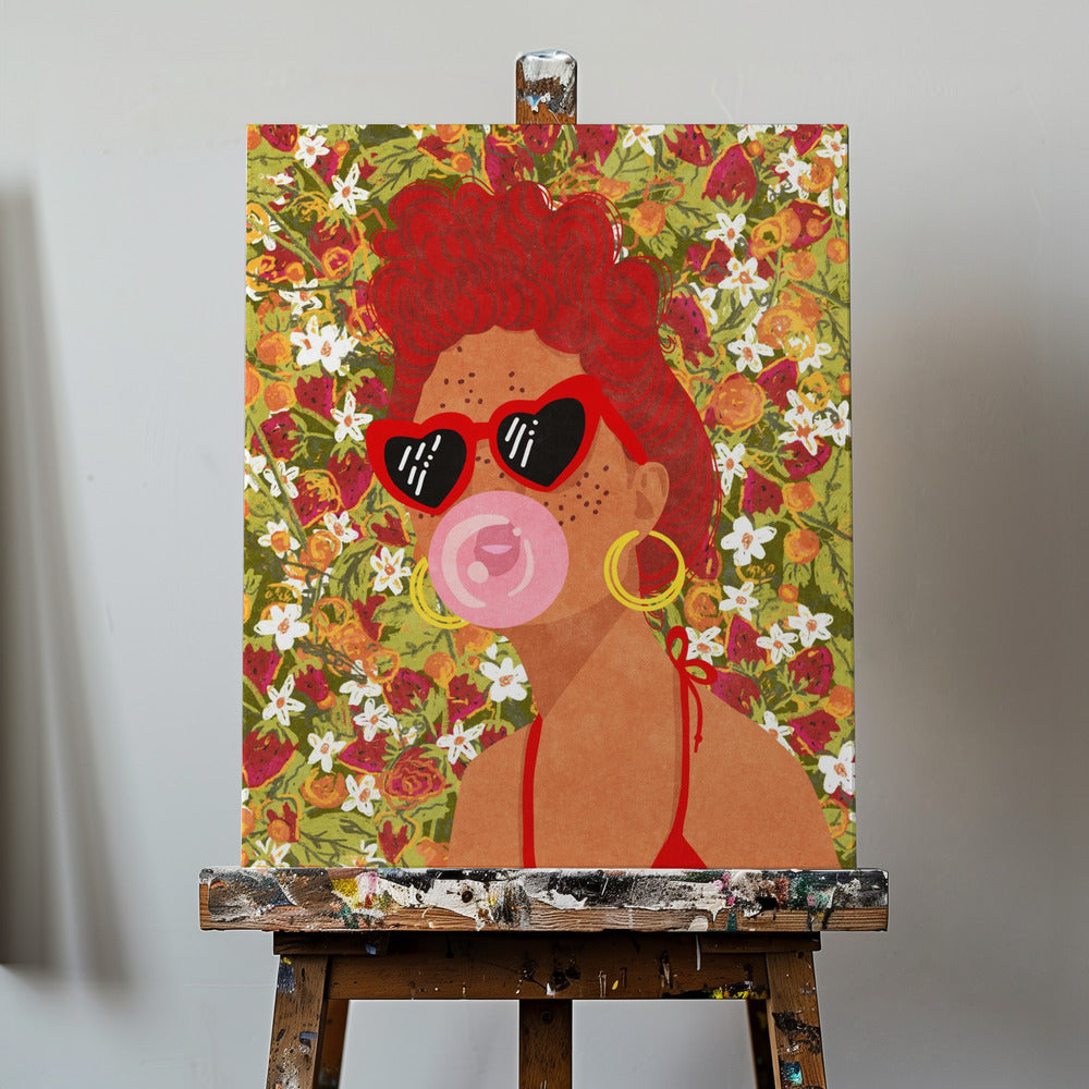 Strawbeery Lady | Canvas