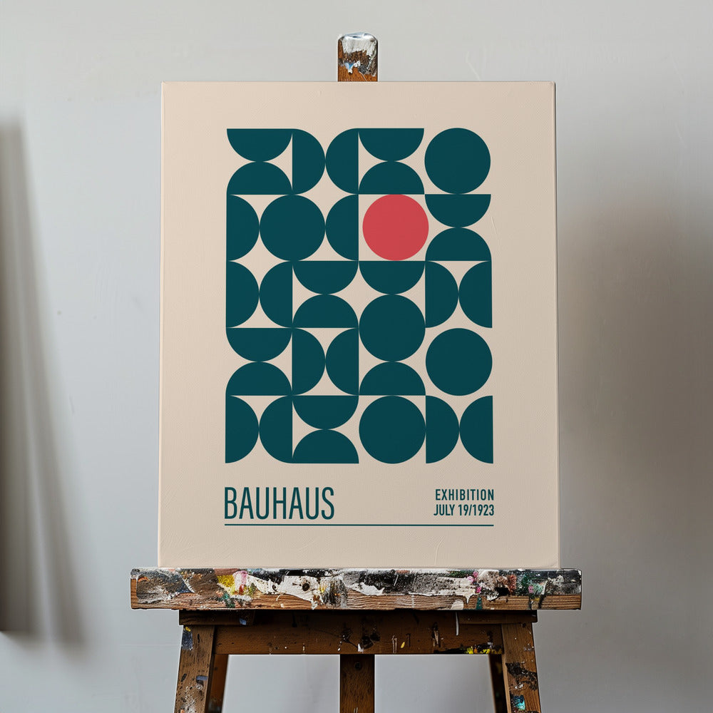 Sfere blu Bauhaus | Stampe su Tela