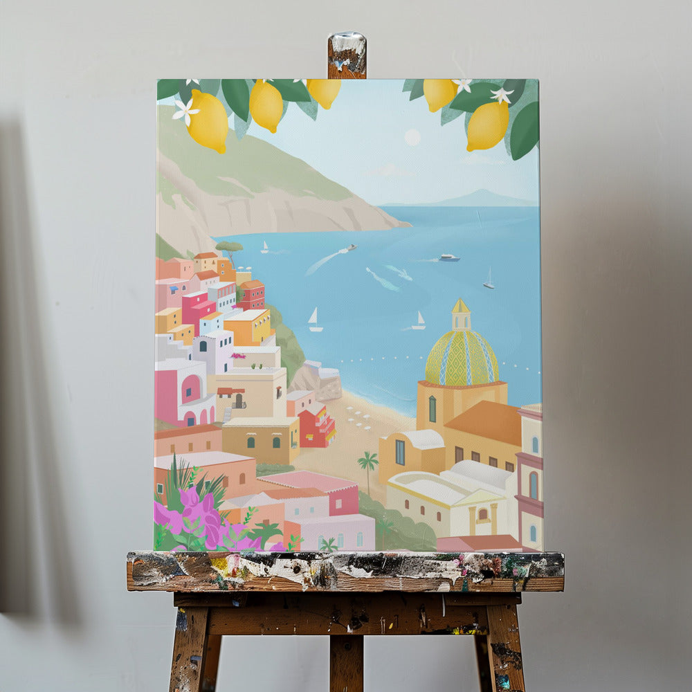 Positano, Italia | Canvastaulut