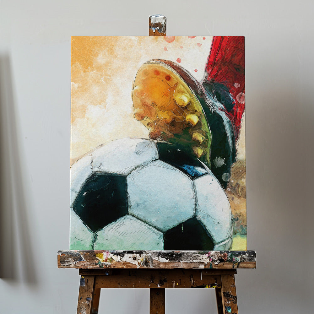 Fotboll 1 sportkonst | Canvas