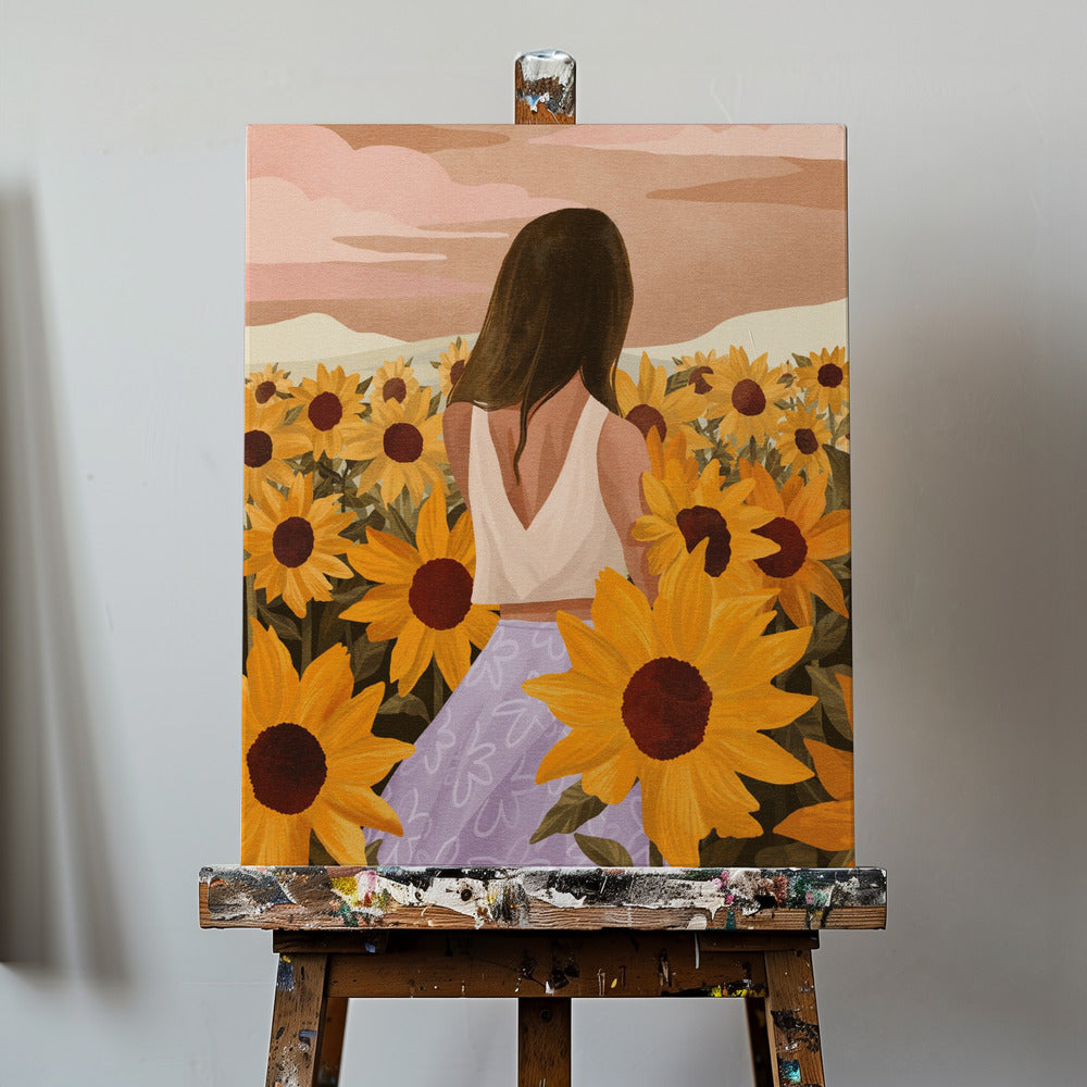 Serate di Girasoli | Stampe su Tela