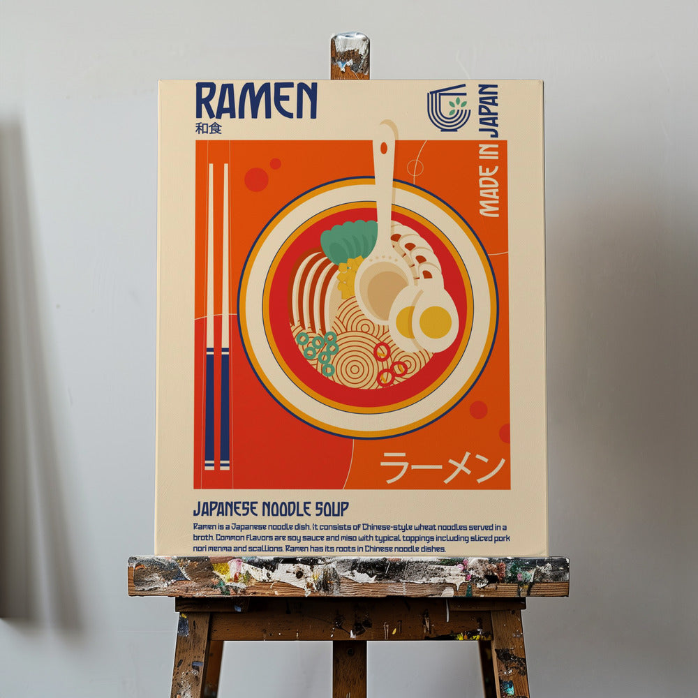 Ramen Japanischer Essensdruck | Leinwand-Bilder