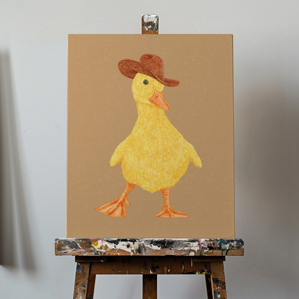 Daphne the Cowgirl Duckling | Canvas