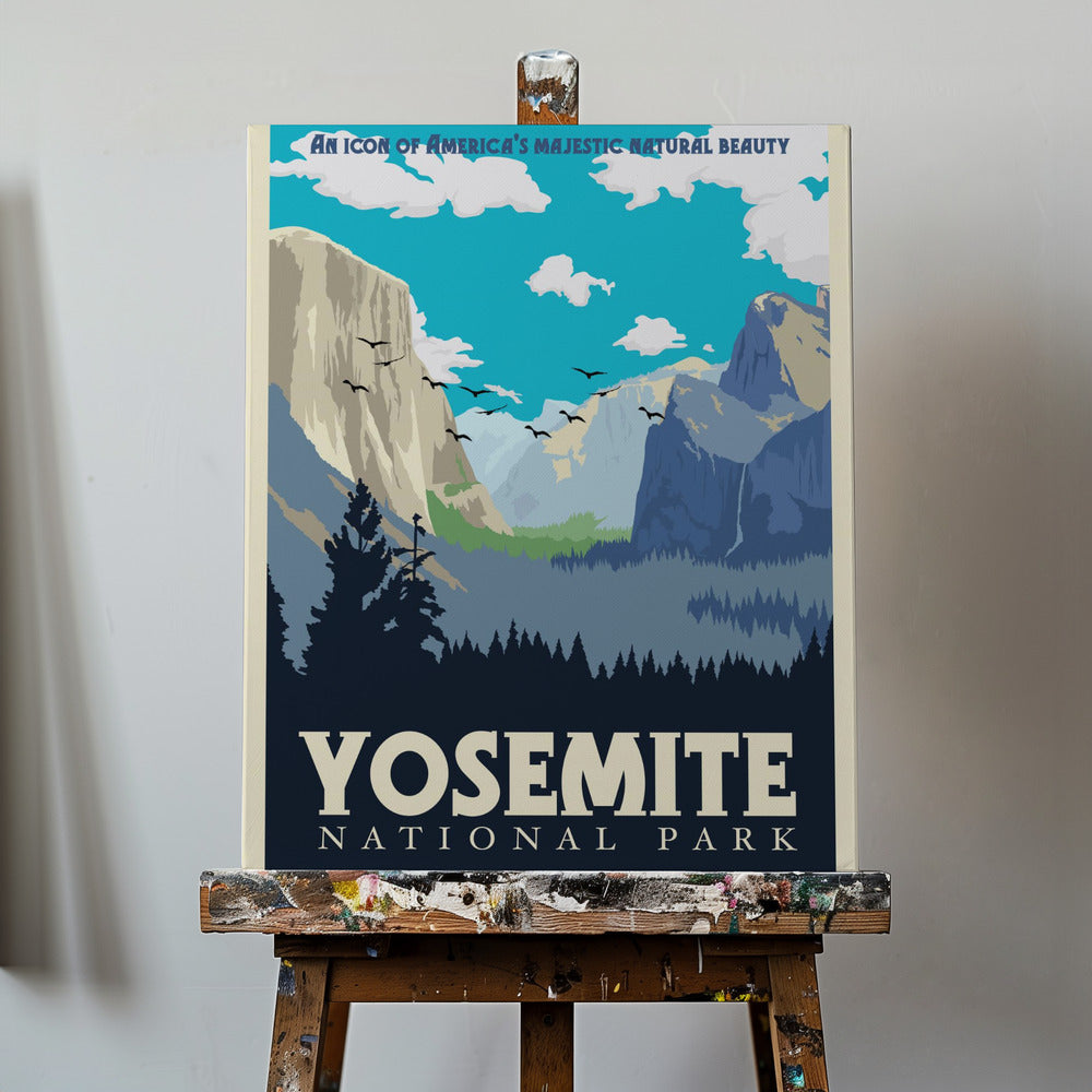 Rejsetryk fra Yosemite Nationalpark | Lærredsbilleder