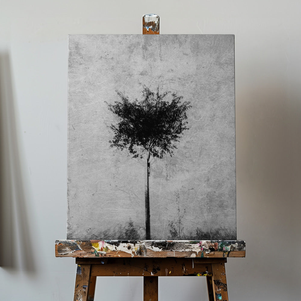 Baum in schwarz und weiß | Leinwand-Bilder